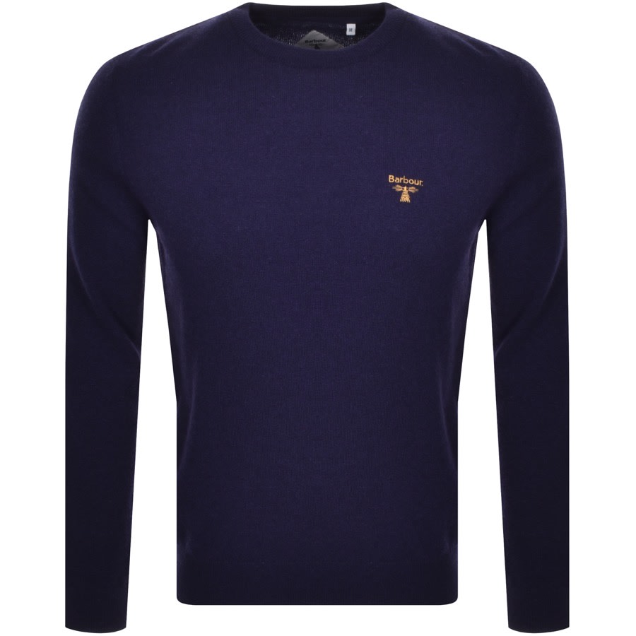 Alternative Image for ProductBarbour Beacon Crew Neck Knit Sweatshirt Blue1